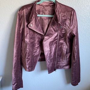 Purple velvet jacket
